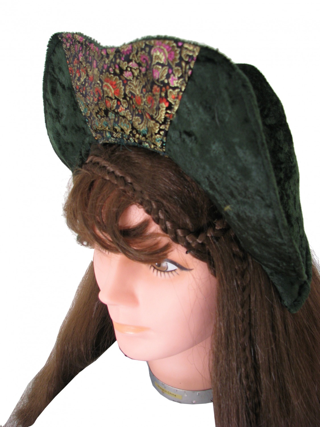 Ladies Medieval Tudor Queen Ann Boleyn Costume And Headdress Size 12 - 14 Image